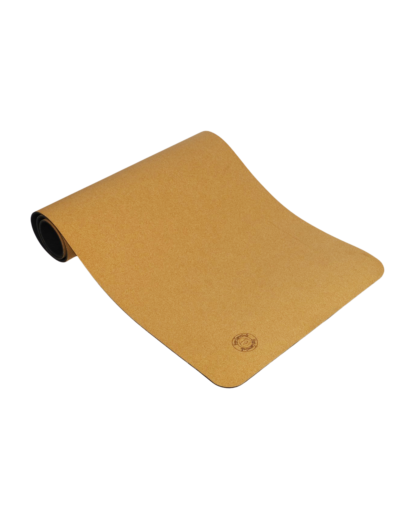 Yogi Essentials Yoga- en pilatesmatten Yoga mat kurk - Yogi Essentials logo rond - 6 mm dik