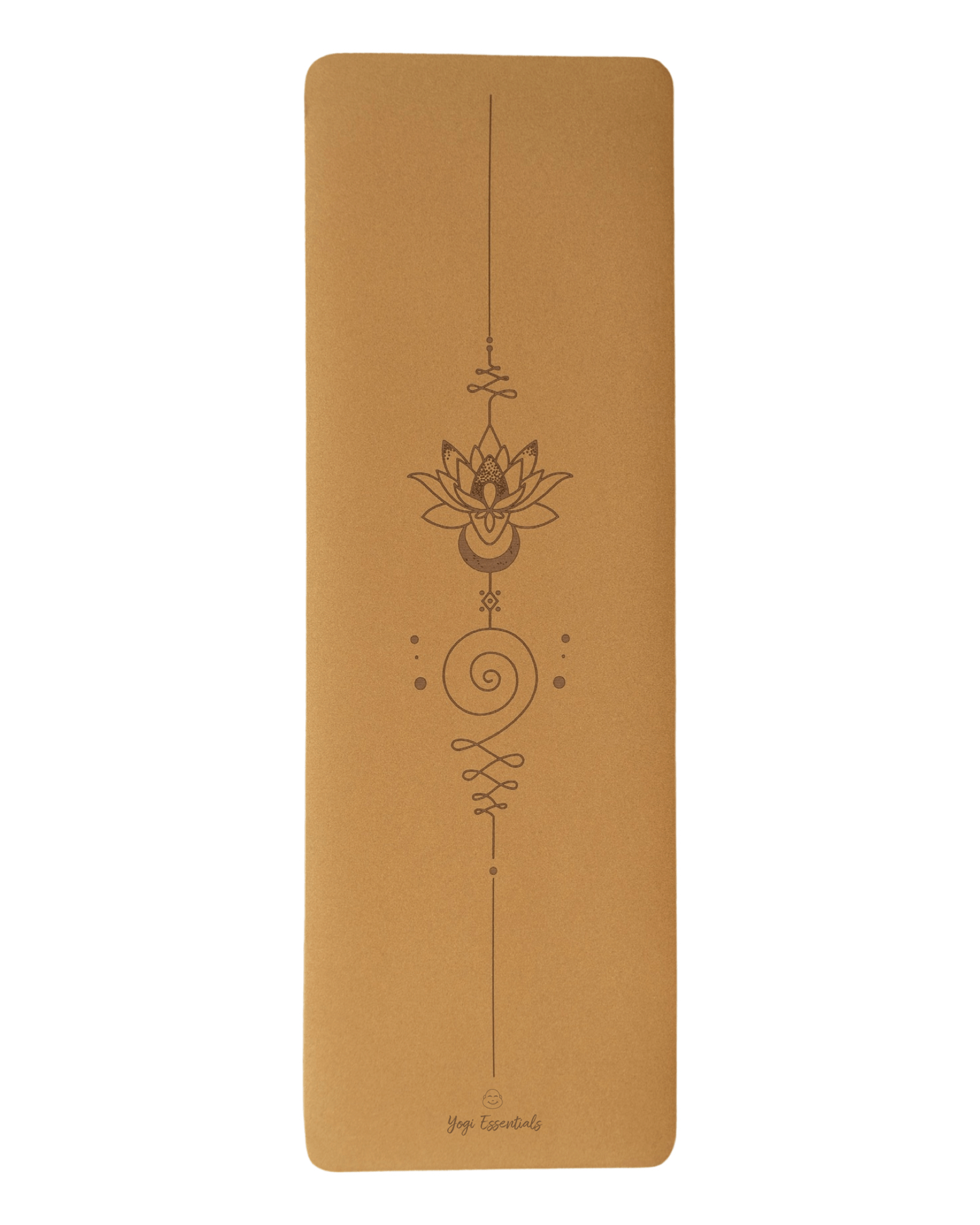 Yogi Essentials Yoga- en pilatesmatten Yoga mat kurk - Mandala - 6 mm dik