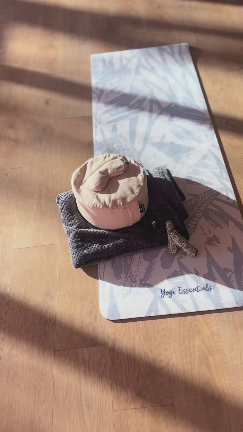 Microvezel Yin Yogamat - Blauw Bos