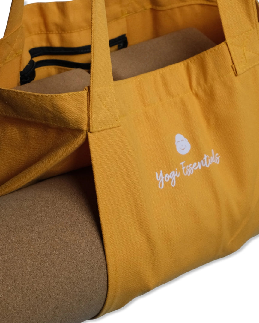 Yogi Essentials Yoga en pilates Canvas Yoga Mat Tas - Oker Geel
