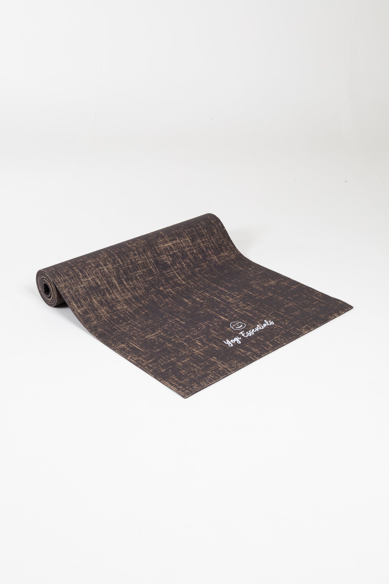 Yogi Essentials Yoga- en pilatesmatten Jute Eco Yogamat Logo - Bruin