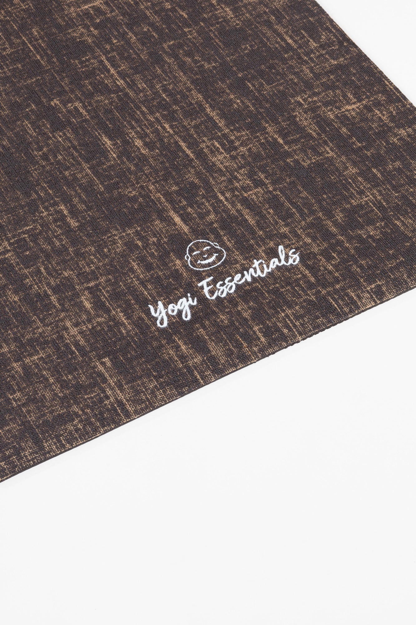 Yogi Essentials Yoga- en pilatesmatten Jute Eco Yogamat Logo - Bruin