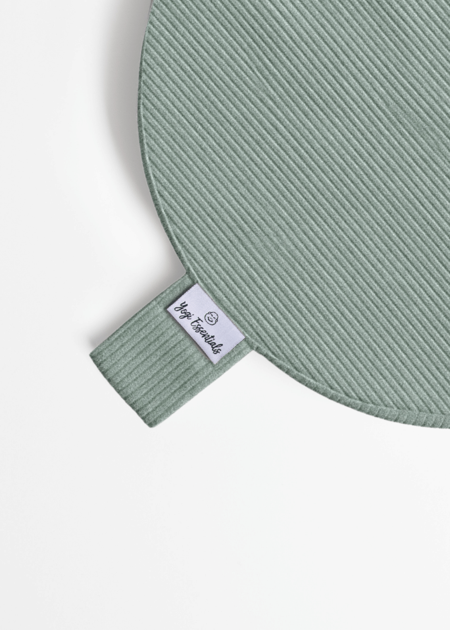 Yogi Essentials Meditatiekussen Losse Hoes - Ribstoffen Meditatiekussen - Sage