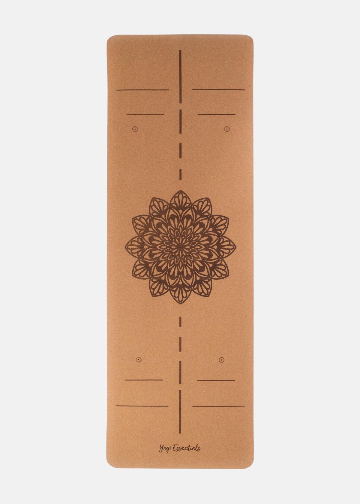 Yogi Essentials Yoga- en pilatesmatten NEW Kurk Yogamat - Alignment