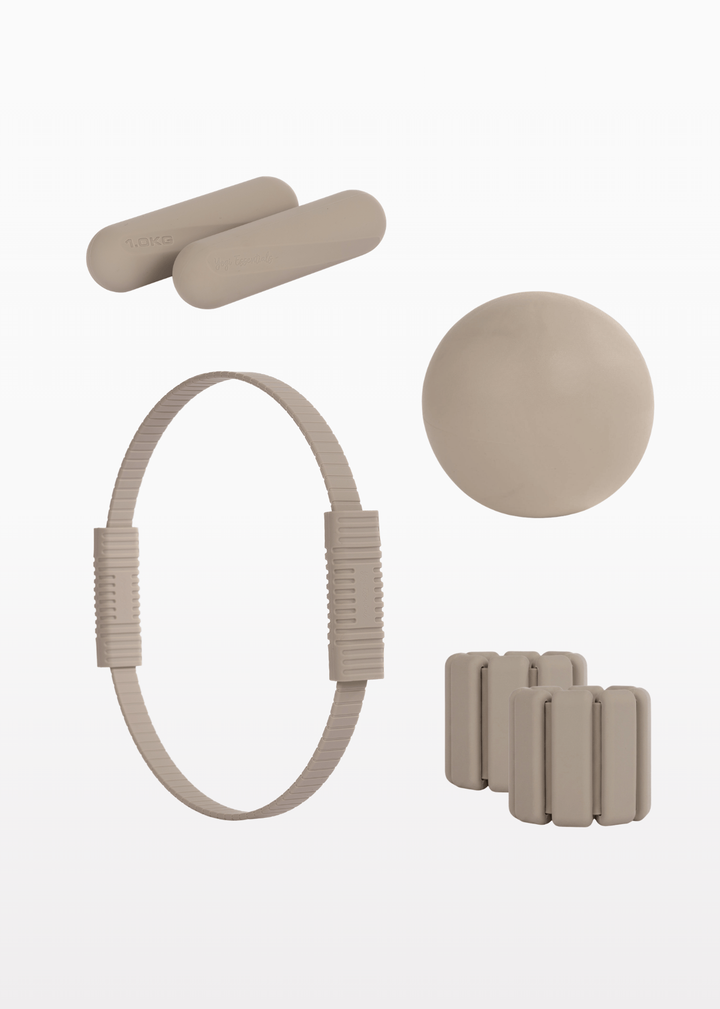 Yogi Essentials Yoga en pilates Pilates Pakket - Stone Taupe