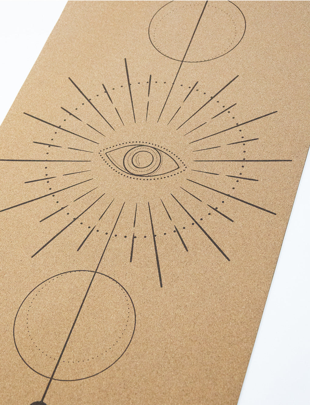 Yogi Essentials Yoga- en pilatesmatten Yoga Mat Kurk Premium collection - The Eye