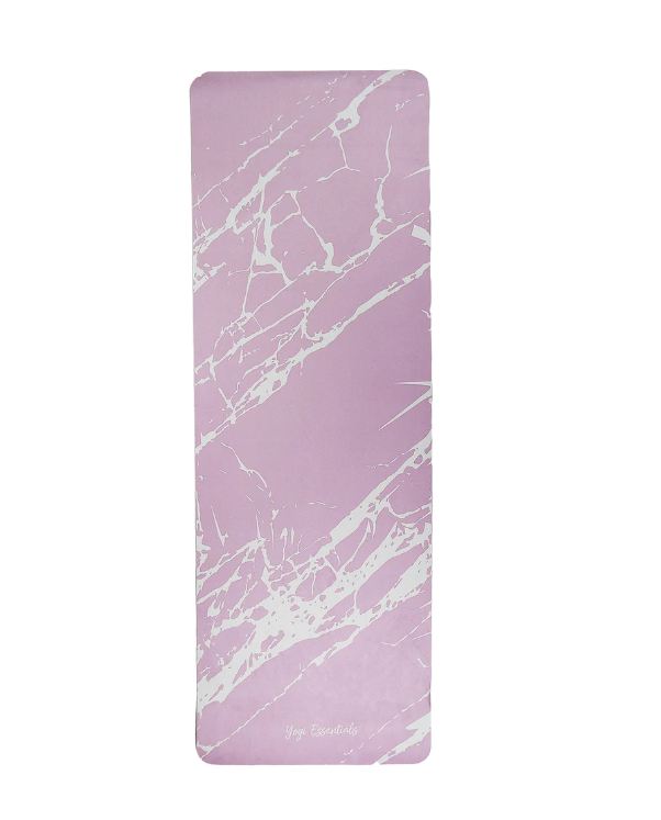 Yogi Essentials Yoga- en pilatesmatten Yoga mat - Velvet Pink Marble - 6mm
