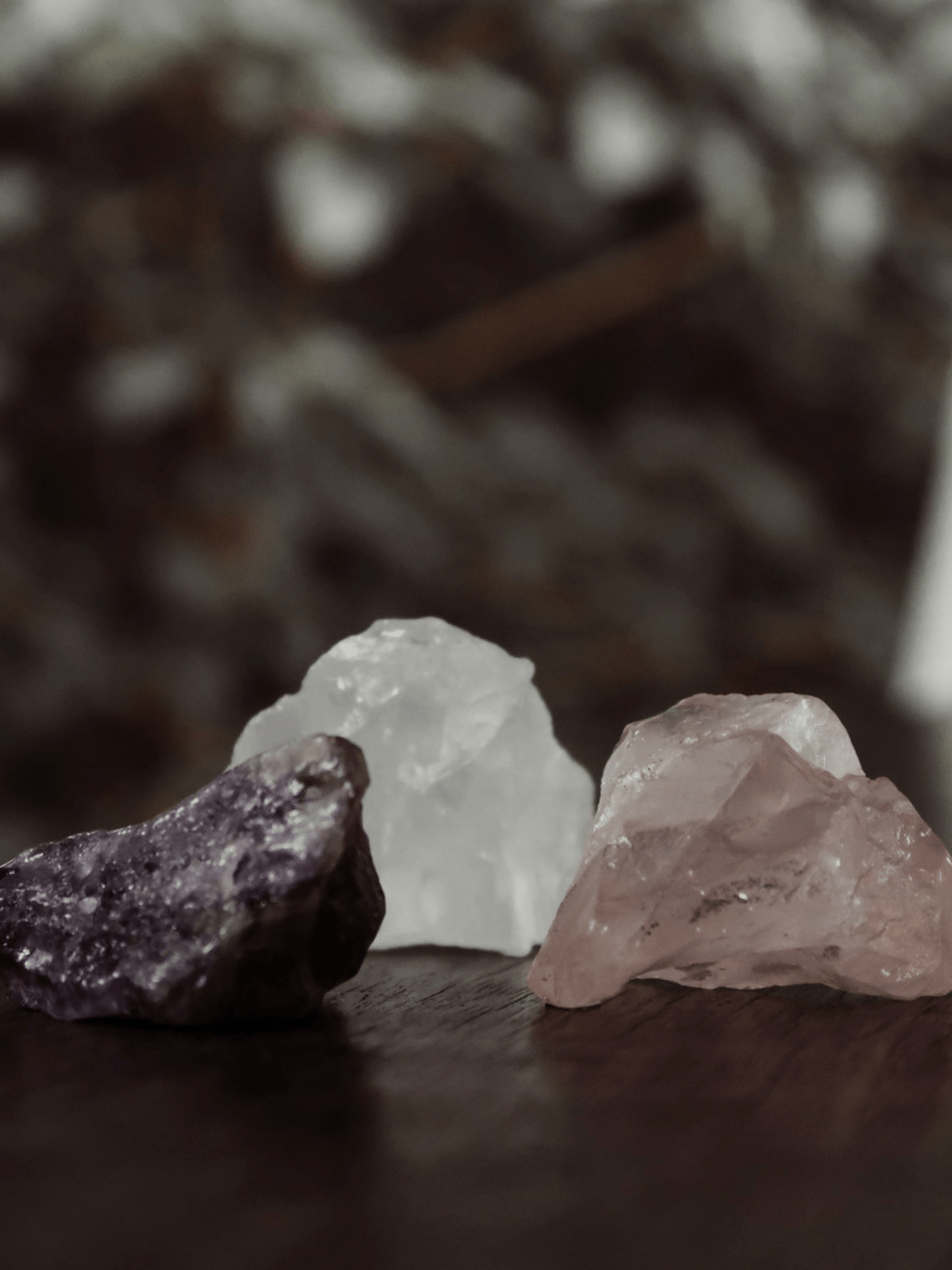 Yogi Essentials Stenen en fossielen Golden Triangle set van 3 Kristallen
