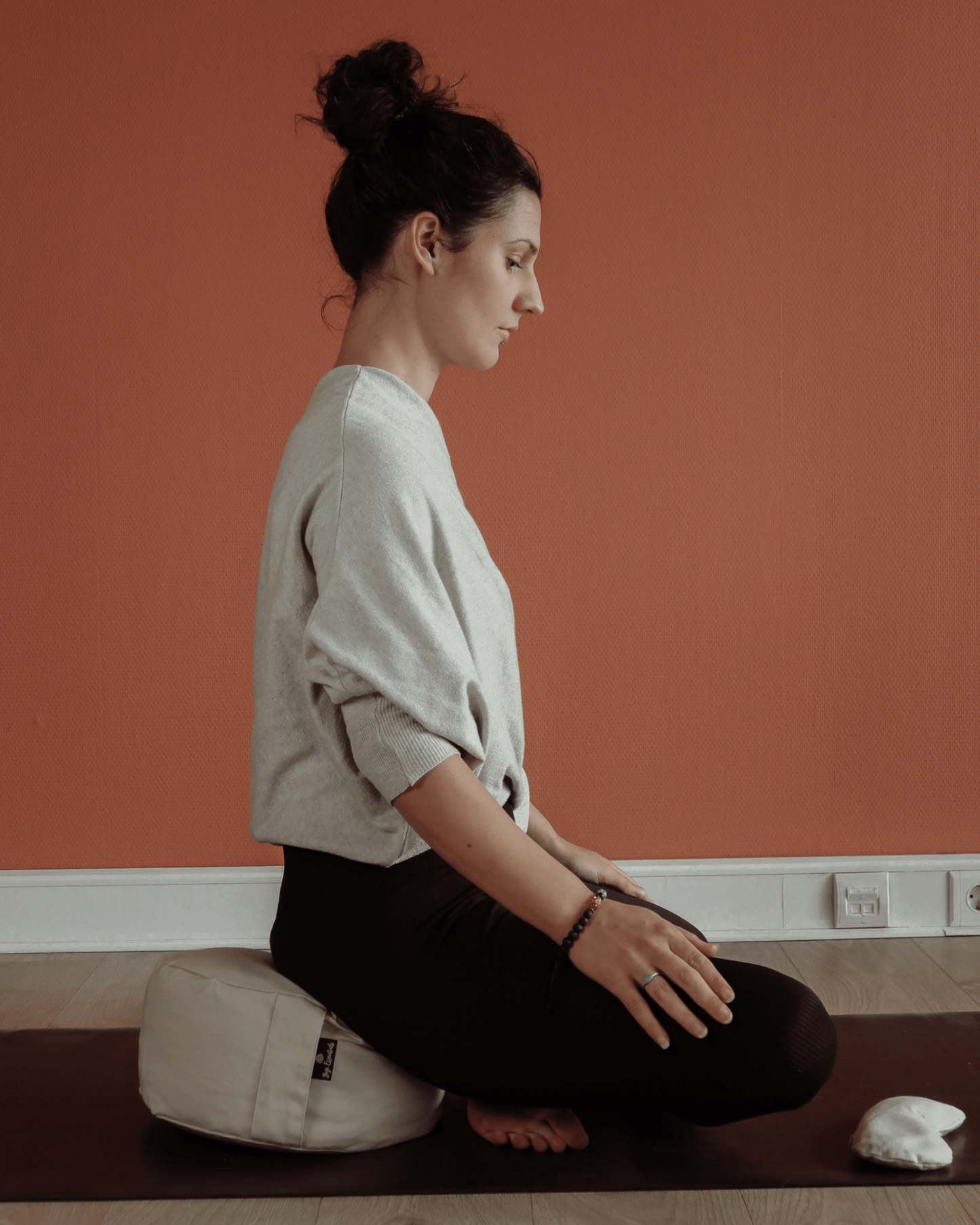 Yogi Essentials Yoga en pilates Katoenen Meditatie kussen - Beige